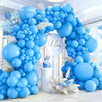 412pcs Light Blue Balloons Different Sizes 18 12 10 5 Inch, baby blue balloon by PAXILE