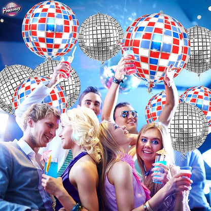 6pcs 22 Inch Colorful Disco Ball Balloons - Image 4