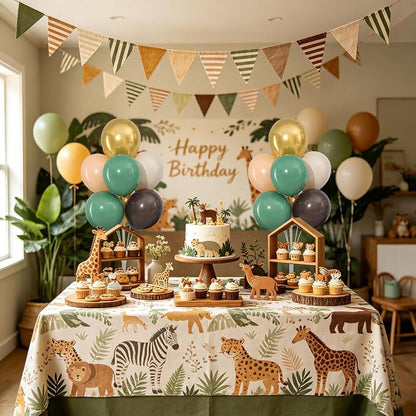 4 Sets Sage Green Brown Balloons Stand - Image 4