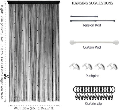 Beaded Curtain Door String Curtains - Image 5