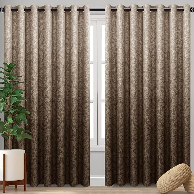 DWCN Ombre Blackout Curtains for Living Room by DWCN