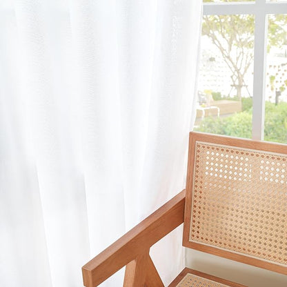 YoungsTex Short White Linen Curtains - Image 8
