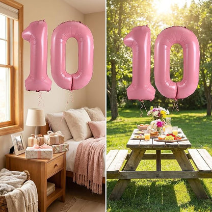 Number 10 Balloon Foil Mylar Balloons - Image 3