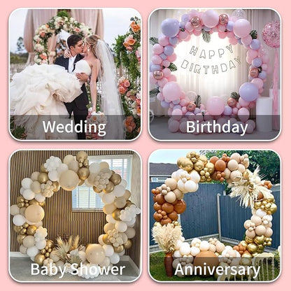 Bazen Round Arch Backdrop Stand Metal 7.5FT Wedding Circle Backdrop Stand | The - Image 7
