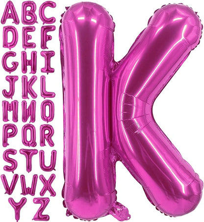 Lovoir 40 Inch Large Hot Pink Letter K Balloons Big Size Jumbo Mylar Foil by Lovoir