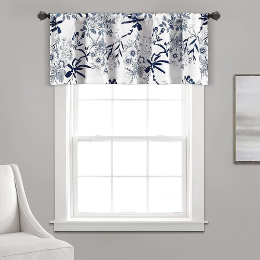 Lush Decor Botanical Garden Curtains Floral Bird Print Light Filtering Window by LushDecor