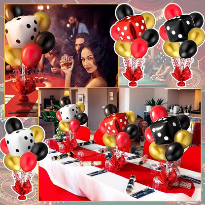 Civaner Casino Party Balloons Stand Kit 6 Sets, and Yellow - Image 6