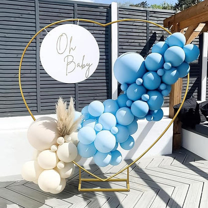 Metal Balloon Arch Kit, Love Balloon Column Arch Frame, Wedding Heart Arch - Image 2