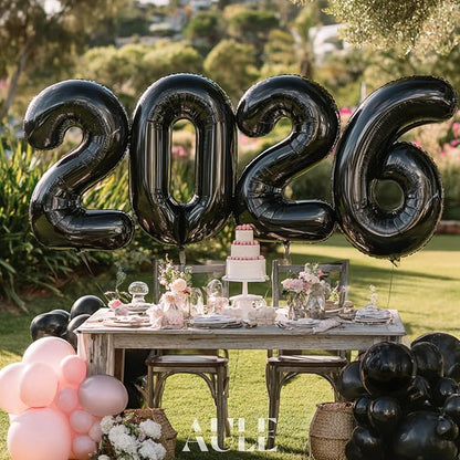 AULE 40 Inch Black 13 Balloon Number Foil 0-9 Birthday Big Numbers | Birthday - Image 5