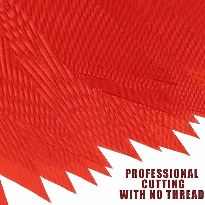 Novelty Place 36 Feet Solid Red Pennant Banner - Image 2
