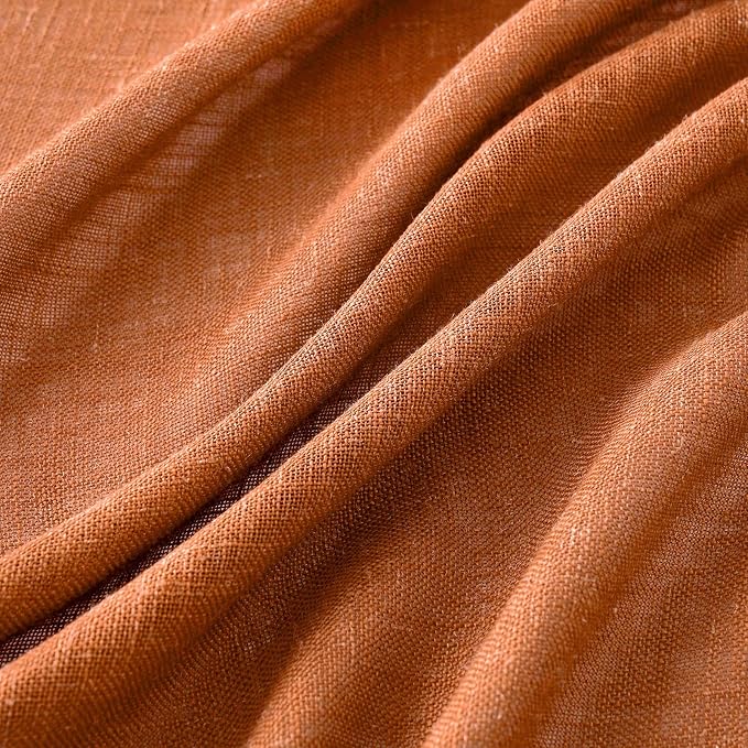MIULEE Orange Fall Curtains 52x84 Inch 2 Panels - Image 3