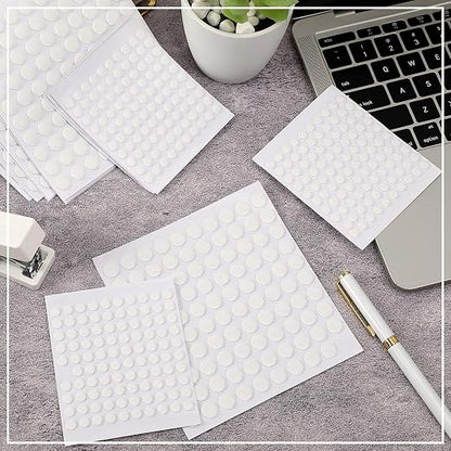 JUNEBRUSHS 1500 Pieces Double Sided Adhesive Dots, Acrylic Round Putty - Image 5