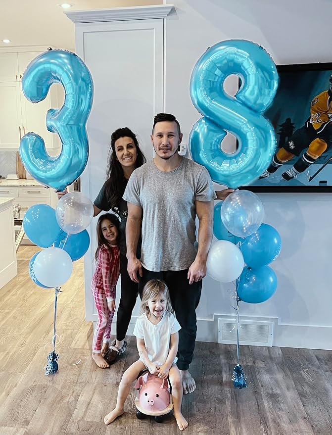 Pastel Blue 8 Balloon - Image 3