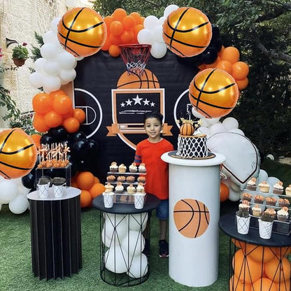 18 Inch Basketball Balloons Decor, Mylar Sport Balloons - Image 5