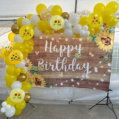 Sunflower Yellow Gold Balloons - Image 3