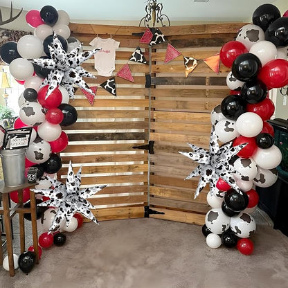 Cow Balloons Cow Print Balloon Black White Western Cowboy Cowgirl Balloons - Image 4