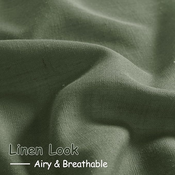 Short Linen Curtains 36 Inch Length - Image 4
