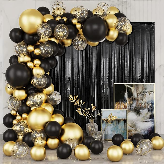 Crosize 4 Pack 3.3 x 9.9 ft Foil Fringe Streamer Backdrop, - Image 5