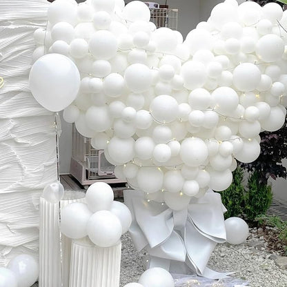 200 Pieces White Balloons Different Sizes 5 10 12 18 Inch Latex White Balloon - Image 7
