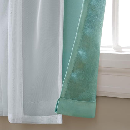 TOWN & COUNTRY LUXE Talia Double Layer Indoor Curtains, Sheer and Room - Image 3