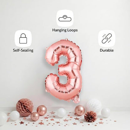 Restaurantware-Balloonify 16 Inch Number Balloon, 1 Digital Party Balloon - Image 4