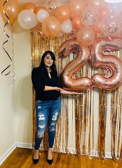 40 Inch Number 23 Balloon for 23th Year Old Birthday Decorations, Rose Gold | - Image 3