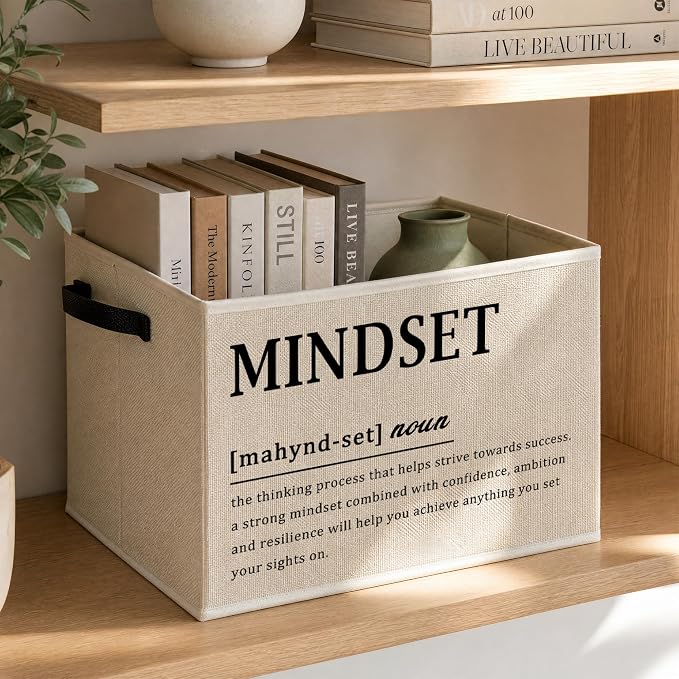 Inspirational Mindset Definition Storage Basket - Image 3