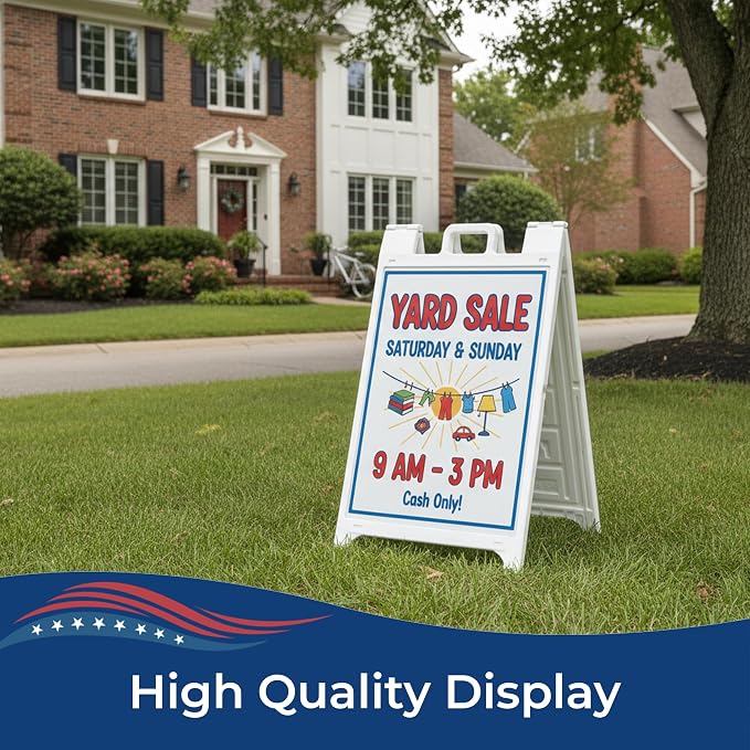 Custom A-Frame Sign Board Insert Coroplast Panels by DC 24x36 | Made in USA | - Image 4