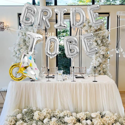 Silver Bachelorette Party Decorations, Bride To Be Bridal Shower Letter - Image 5