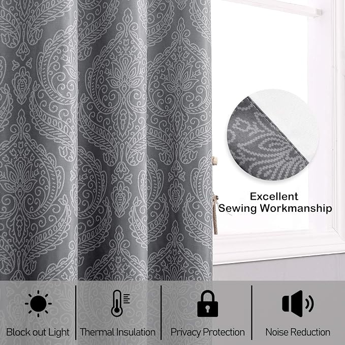 DWCN Ombre Blackout Curtains for Living Room - Image 7