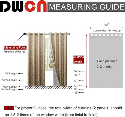 DWCN 100% Blackout Curtains for Bedroom 90 Inch Long - Image 8