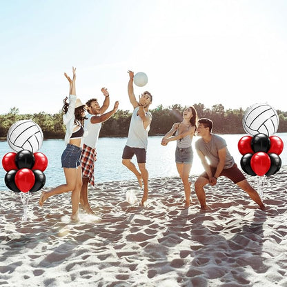Sumind 2 Set Volleyball Table Centerpiece Balloon Stand Kit Foil Balloons - Image 6