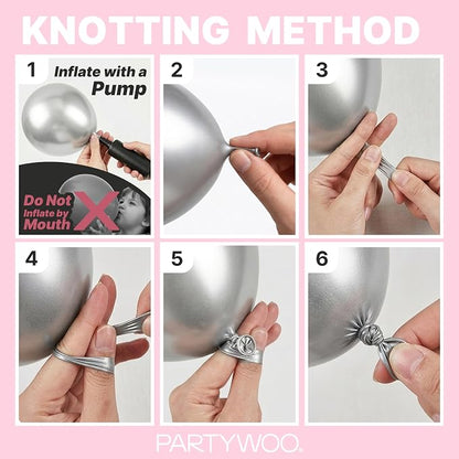 PartyWoo Light Pink Balloons 140pcs Pastel Pale Baby Pink Color | 18 12 10 5 - Image 7