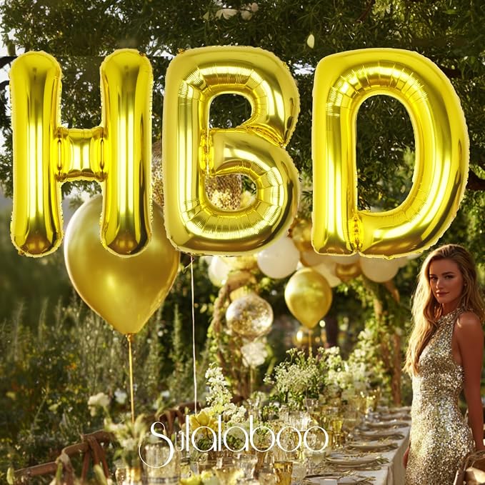 40 Inch Gold Letter P Balloon Big Foil Helium Letter Balloons A-Z | Giant Large - Image 4