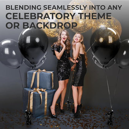 12-Pack Black Balloon Weights - Image 3