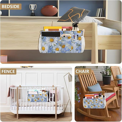 Bedside Caddy Metal Frame Hanging Organizer Bunk Bed Dorm Accessories Hook And - Image 8