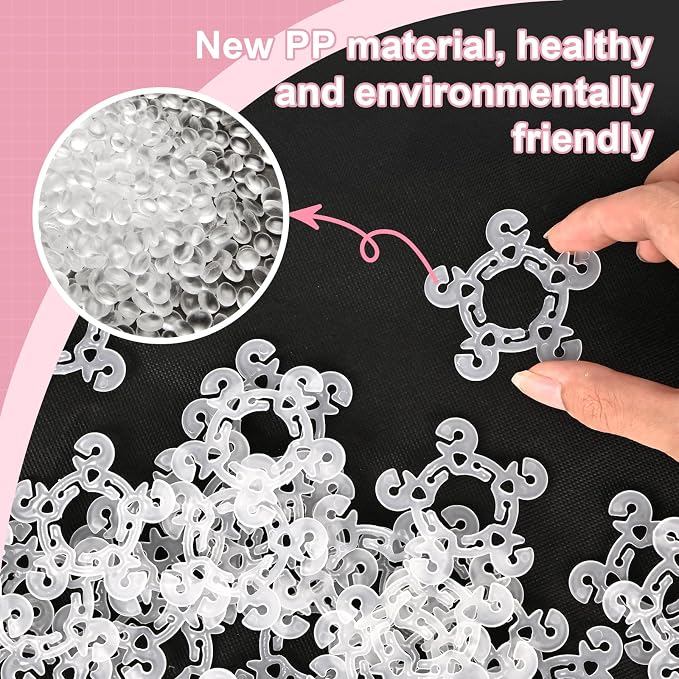 Balloon Clips 60 Pack for 5 Balloon Flowers, Easy No Knot Balloon Arch - Image 3