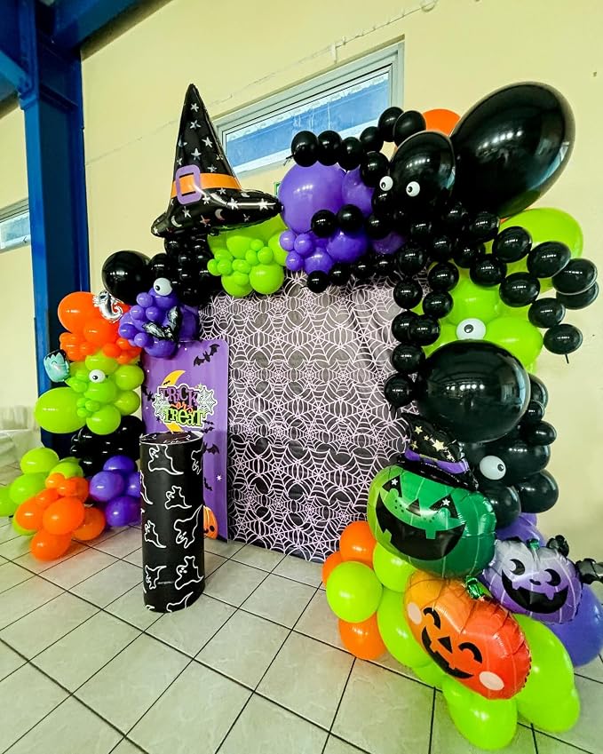 60pcs 12 Inch Halloween Latex Balloons，Black Orange Green Purple Balloons | - Image 5