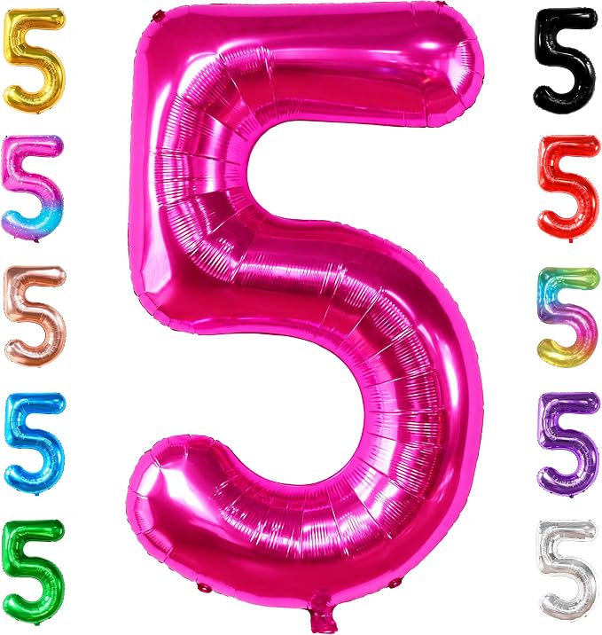 KatchOn Giant Hot Pink 5 Balloon Number by KatchOn
