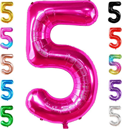 KatchOn Giant Hot Pink 5 Balloon Number by KatchOn