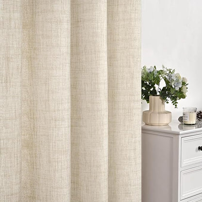 YoungsTex 90 Inch Length Linen Curtains - Image 7