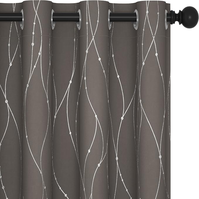 Deconovo Living Room Curtains 108 Inch Long, Thermal Insulated, Room Darkening by Unknown