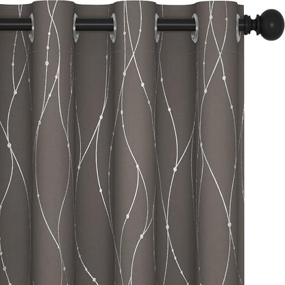 Deconovo Living Room Curtains 63 Inches Long, Thermal Insulated, Room Darkening by Unknown