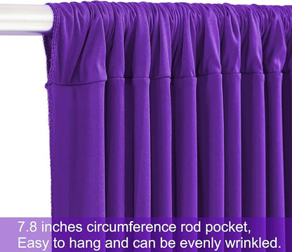 8 Panels Purple Backdrop Curtains - Image 7