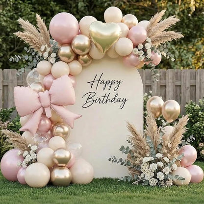 Pearl Pink and Gold Balloons - Image 7