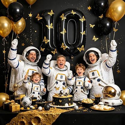 40 Inch Black Number 0 Balloon - Image 3
