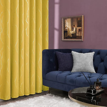 Deconovo Living Room Curtains 45 Inches Long, Thermal Insulated, Room Darkening - Image 4
