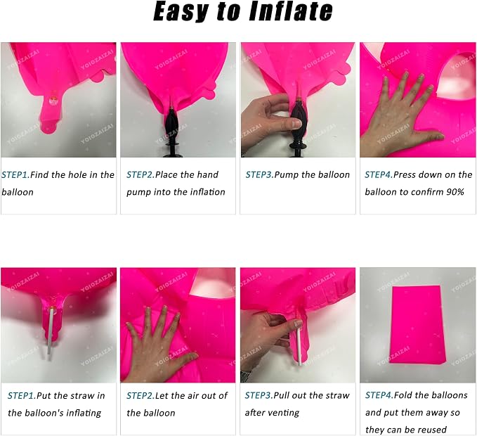 Pink Birthday Number 25 Balloons 40IN Fluorescent Pink 52 Foil Balloon | - Image 3