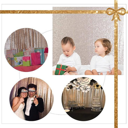 Poise3EHome 8FT x 10FT Sequin Photography Backdrop Curtain - Image 6