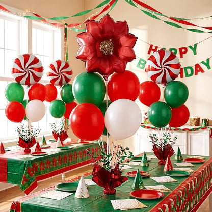 Civaner Christmas Party Balloons Stand Kit 6 Sets, and Green - Image 4